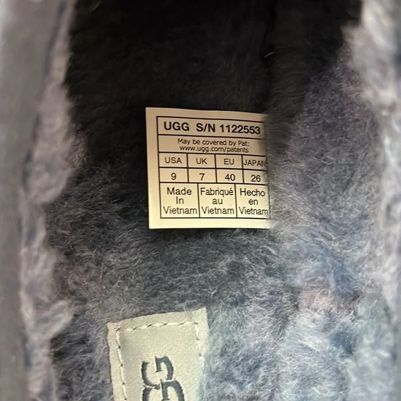 Like New! UGG TAZZ Platform Slipper Desert Blue Size 9 - Picture 7 of 8